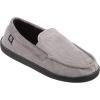 imageisotoner Mens Diamond Corduroy Moccasin IndoorOutdoor Slipper with Memory FoamAsh