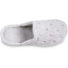 imageisotoner Womens Embroidered ClogHeather Grey Flower Scalloped