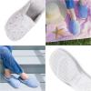 imageisotoner Womens Embroidered ClogPeriwinkle Scalloped