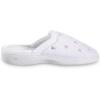 imageisotoner Womens Embroidered ClogWhite Scalloped