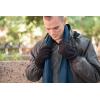 imageisotoner mens Microfiber Touchscreen Texting Warm Lined Cold Weather Gloves With Water Repellent TechnologyBlack