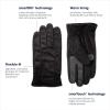 imageisotoner mens Microfiber Touchscreen Texting Warm Lined Cold Weather Gloves With Water Repellent TechnologyBlack
