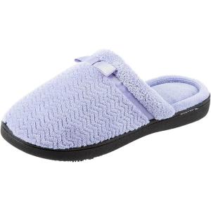 imageisotoner Womens Chevron Slip on Clog Slippers with Moisture Wicking for IndoorOutdoor Comfort and Arch SupportPeriwinkle
