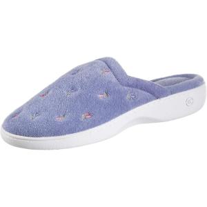 imageisotoner Womens Embroidered ClogPeriwinkle Scalloped