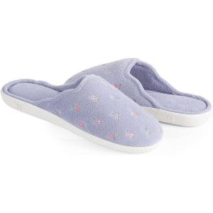 imageisotoner Womens Terry Embroidered Scalloped Clog White 657 M US