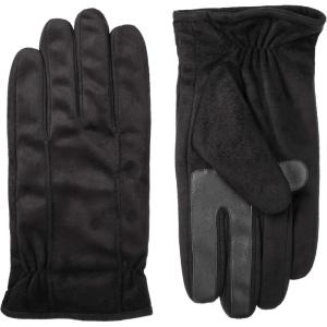 imageisotoner mens Microfiber Touchscreen Texting Warm Lined Cold Weather Gloves With Water Repellent TechnologyBlack