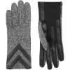 imageisotoner womens Spandex Touchscreen Cold Weather Gloves With Warm Fleece Lining and Chevron DetailsBlack Heather  Smartdri
