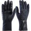 imageisotoner womens Spandex Touchscreen Cold Weather Gloves With Warm Fleece Lining and Chevron DetailsBlack Textured  Smartdri
