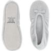 imageisotoner Womens Moisture Wicking and Suede Sole for Comfort SlipperLight Grey Chevron