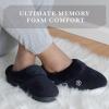 imageIsotoner Womens Classic Hoodback with Memory Foam SlipperDeep Periwinkle