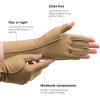 imageisotoner Women ampamp Men Arthritis Compression Rheumatoid Pain Relief Gloves for joint support with OpenFull finger designCamel