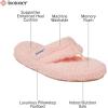 imageisotoner Womens Cozy Plush Terry Knit Joey Thong Slippers with Enhanced Heel CushionEvening Sand