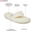 imageisotoner Womens Cozy Plush Terry Knit Joey Thong Slippers with Enhanced Heel CushionEwe