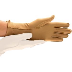 imageisotoner Women ampamp Men Arthritis Compression Rheumatoid Pain Relief Gloves for joint support with OpenFull finger designCamel