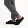 imageisotoner Mens Rory SlipperGel Memory Foam ClogsDurable Microsuede with Sherpa LiningBlack