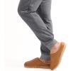 imageisotoner Mens Rory SlipperGel Memory Foam ClogsDurable Microsuede with Sherpa LiningCognac