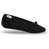 imageisotoner Womens Diamond Microterry Gemma Ballerina SlippersSuede Sole with Memory Foam Comfort Machine WashableBlack Diamond