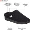 imageisotoner Womens IndoorOutdoor Slipon Diamond Microterry Gemma Clog Slippers with Memory Foam ComfortBlack