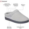 imageisotoner Womens IndoorOutdoor Slipon Diamond Microterry Gemma Clog Slippers with Memory Foam ComfortLight Grey
