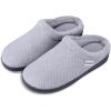 imageisotoner Womens IndoorOutdoor Slipon Diamond Microterry Gemma Clog Slippers with Memory Foam ComfortLight Grey