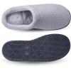 imageisotoner Womens IndoorOutdoor Slipon Diamond Microterry Gemma Clog Slippers with Memory Foam ComfortLight Grey