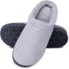 imageisotoner Womens IndoorOutdoor Slipon Diamond Microterry Gemma Clog Slippers with Memory Foam ComfortLight Grey