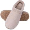 imageisotoner Womens IndoorOutdoor Slipon Diamond Microterry Gemma Clog Slippers with Memory Foam ComfortTaupe