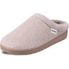 imageisotoner Womens IndoorOutdoor Slipon Diamond Microterry Gemma Clog Slippers with Memory Foam ComfortTaupe