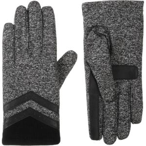imageisotoner womens Water Repellent Shortie Spandex Touchscreen Gloves With Rib Knit CuffBlack Heather