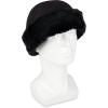 imageIsotoner Womens Water Repellent Microsuede Cap with Faux Fur TrimBlack