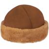 imageIsotoner Womens Water Repellent Microsuede Cap with Faux Fur TrimCognac