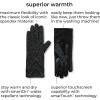 imageisotoner womens Spandex Touchscreen Cold Weather Gloves With Warm Fleece Lining and Chevron DetailsLight Pink