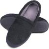 imageisotoner mens Berber Aspen Closed Back Slippers With Memory Foam Comfort and Breathable LiningBlack