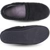 imageisotoner mens Berber Aspen Closed Back Slippers With Memory Foam Comfort and Breathable LiningBlack
