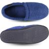 imageisotoner mens Berber Aspen Closed Back Slippers With Memory Foam Comfort and Breathable LiningBlue Note