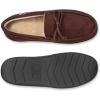 imageisotoner mens IndoorOutdoor Water Repellent Boater Moccasins and Clogs With Memory Foam ComfortDark Chocolate