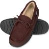 imageisotoner mens IndoorOutdoor Water Repellent Boater Moccasins and Clogs With Memory Foam ComfortDark Chocolate