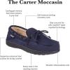 imageisotoner mens IndoorOutdoor Water Repellent Boater Moccasins and Clogs With Memory Foam ComfortNavy Blue