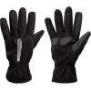 imageisotoner mens Moisture Wicking Reflective Touchscreen Gloves With Gathered WristBlack