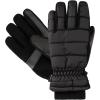 imageisotoner womens Water Repellent Touchscreen Iridescent Sleekheat Gloves and Flip Top MittensBlack