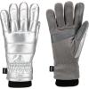 imageisotoner womens Water Repellent Touchscreen Iridescent Sleekheat Gloves and Flip Top MittensSilver