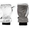 imageisotoner womens Water Repellent Touchscreen Iridescent Sleekheat Gloves and Flip Top MittensSilver
