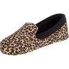 imageisotoner Womens Contoured Ivy Spandex Velour Moc Slipper with Suede SoleCheetah