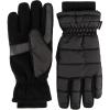 imageisotoner womens Water Repellent Touchscreen Iridescent Sleekheat Gloves and Flip Top MittensBlack