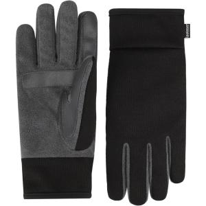 imageisotoner Mens Tech Stretch Touchscreen Texting Double Lined Cold Weather Gloves with Water Repellent TechnologyDark Charcoal Heather