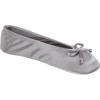 imageisotoner Womens Classic Stretch Satin Ballerina Slippers with Satin and Sequin Bow TieAsh
