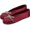 imageisotoner Womens Classic Stretch Satin Ballerina Slippers with Satin and Sequin Bow TieChili