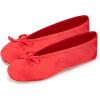 imageisotoner Womens Classic Stretch Satin Ballerina Slippers with Satin and Sequin Bow TieSriracha