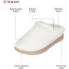 imageisotoner Womens IndoorOutdoor Memory Foam Clog SlippersBirch