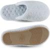 imageisotoner Womens IndoorOutdoor Cozy Plush Terry Knit Clog and Flip Flop Slippers with Memory Foam ComfortBlue Fog